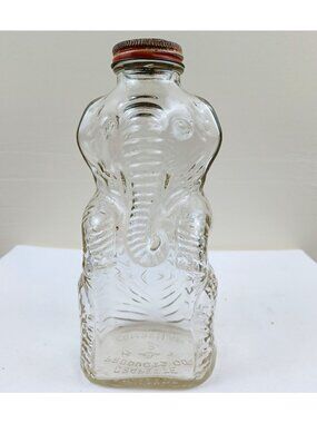 Vintage Elephant Grapette Bottle Bank Original Cap Camden AR Figural Soda